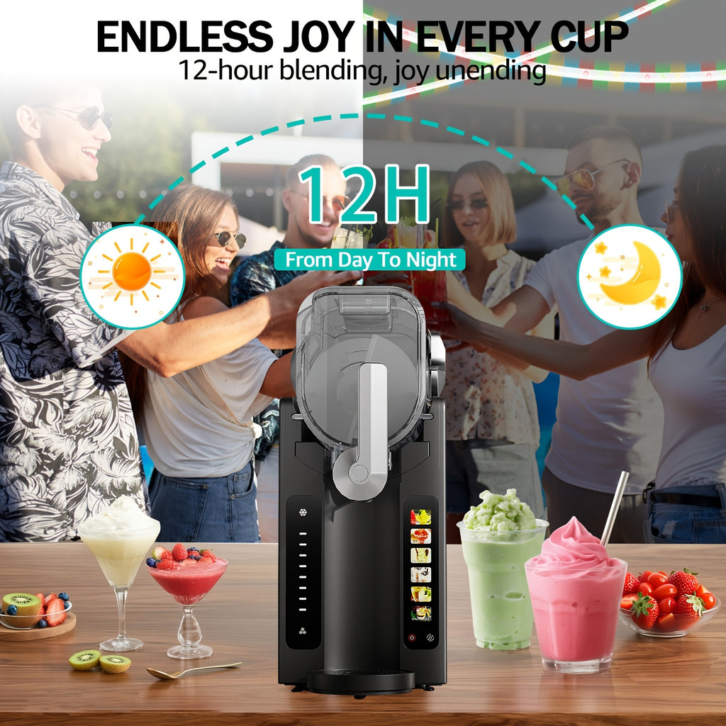 Instant Slushie Maker, 70oz No‑Ice Frozen Drink Machine with 6 Presets & Auto‑Clean Function for Home Use