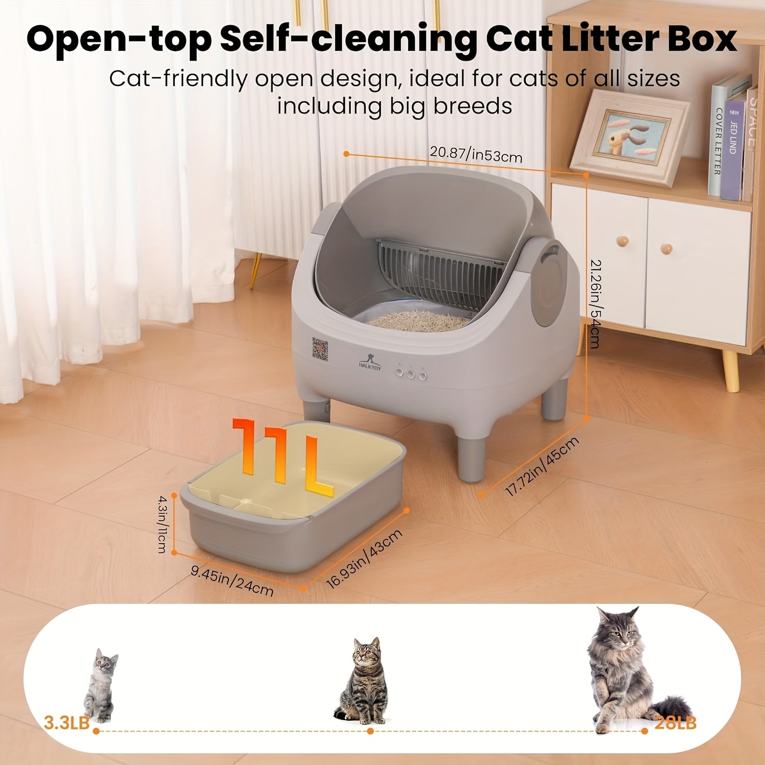 App Control Automatic Cat Litter Box