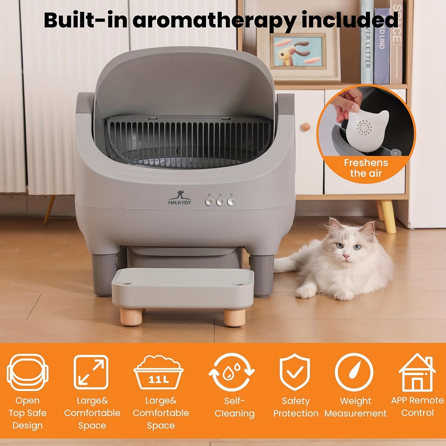 App Control Automatic Cat Litter Box