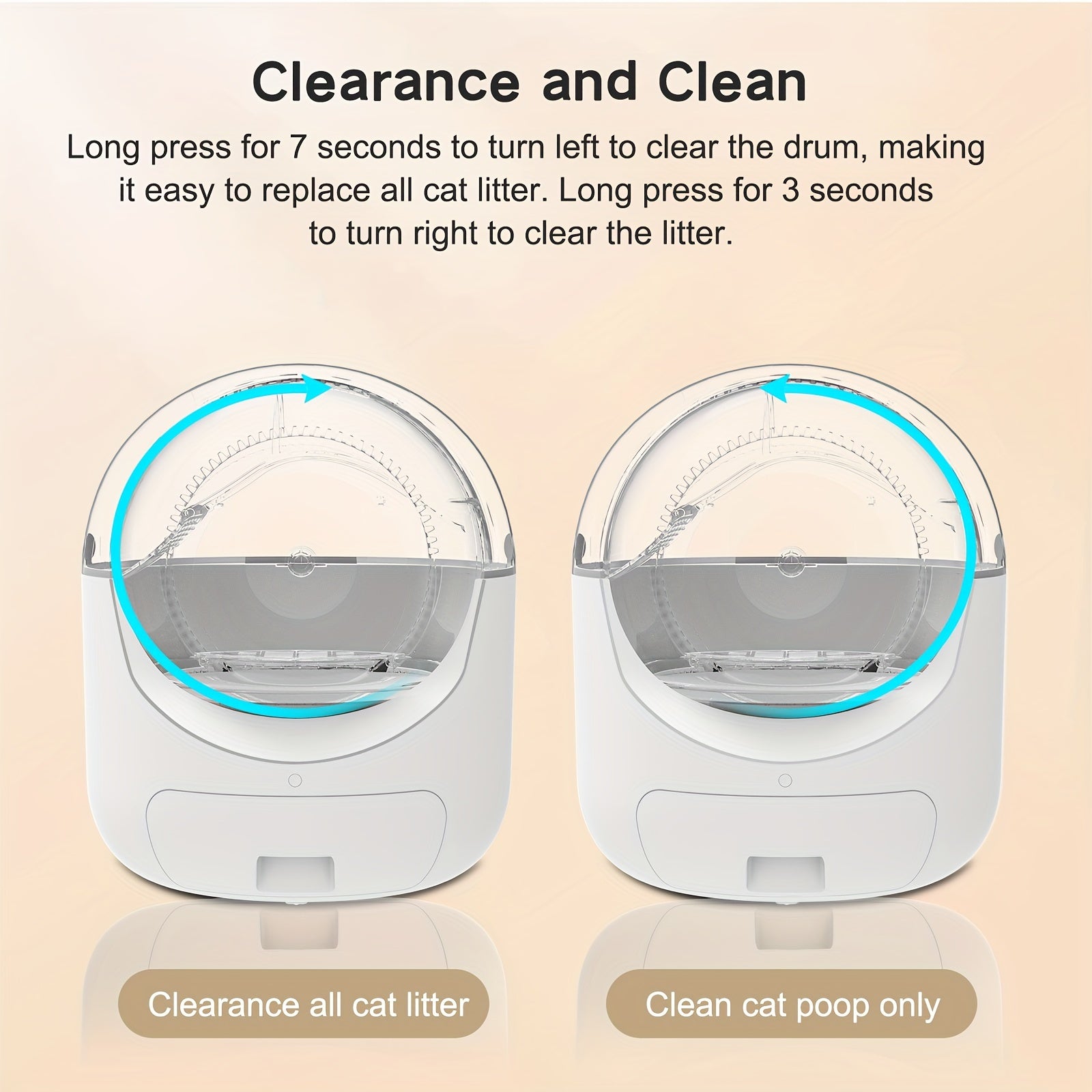 Automatic Self‑Cleaning Cat Litter Box | APP Control, Odor Removal & Safety Protection for Multi‑Cat Household with Garbage Bags