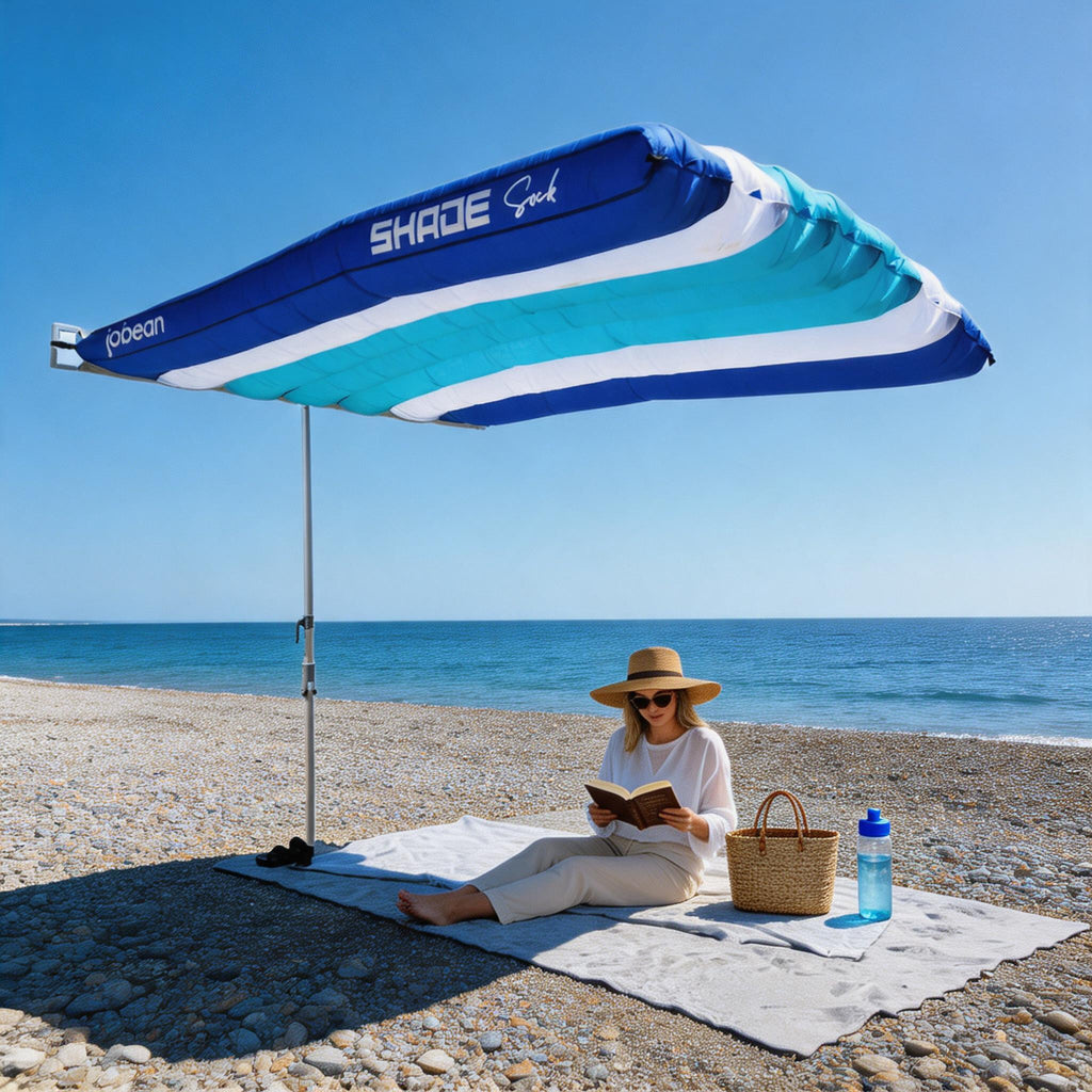 ShadeSock - Wind-Inflating, Silent Beach Shade