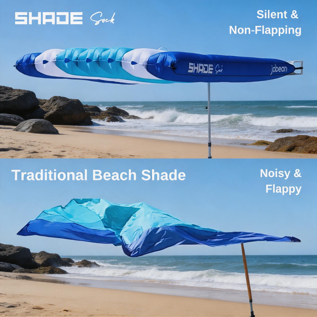 ShadeSock - Wind-Inflating, Silent Beach Shade