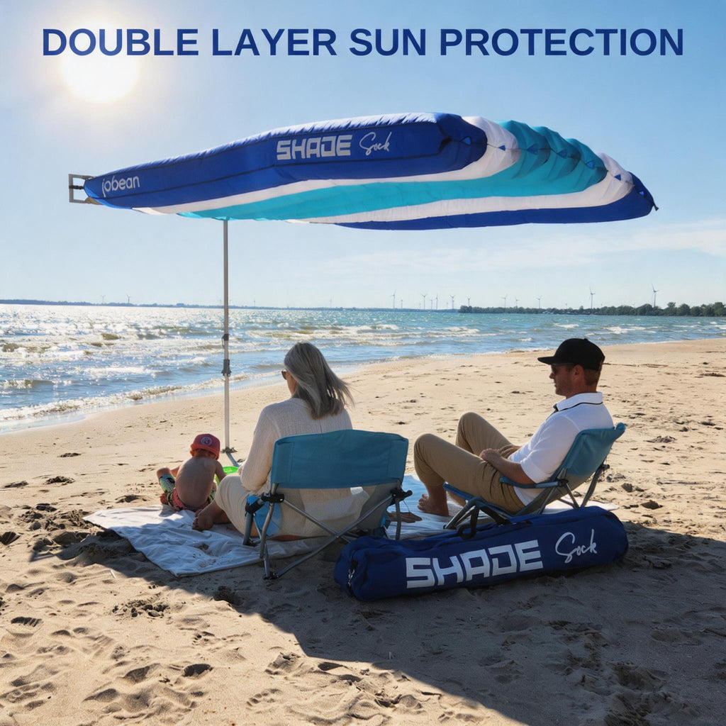 ShadeSock - Wind-Inflating, Silent Beach Shade